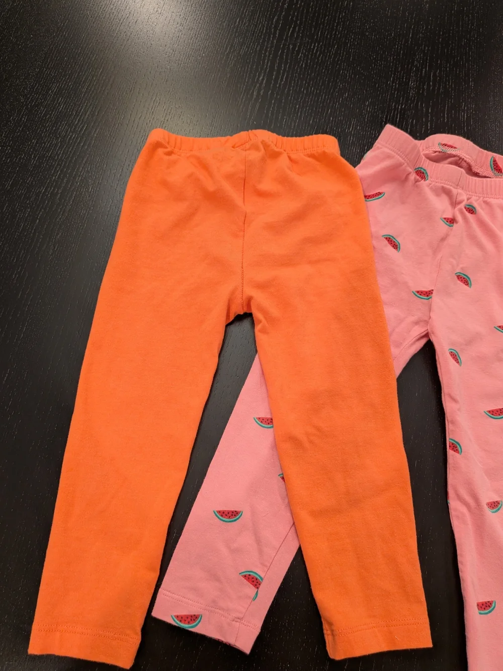 Old Navy Girls' Pink Watermelon & Orange Legging 2-Pack